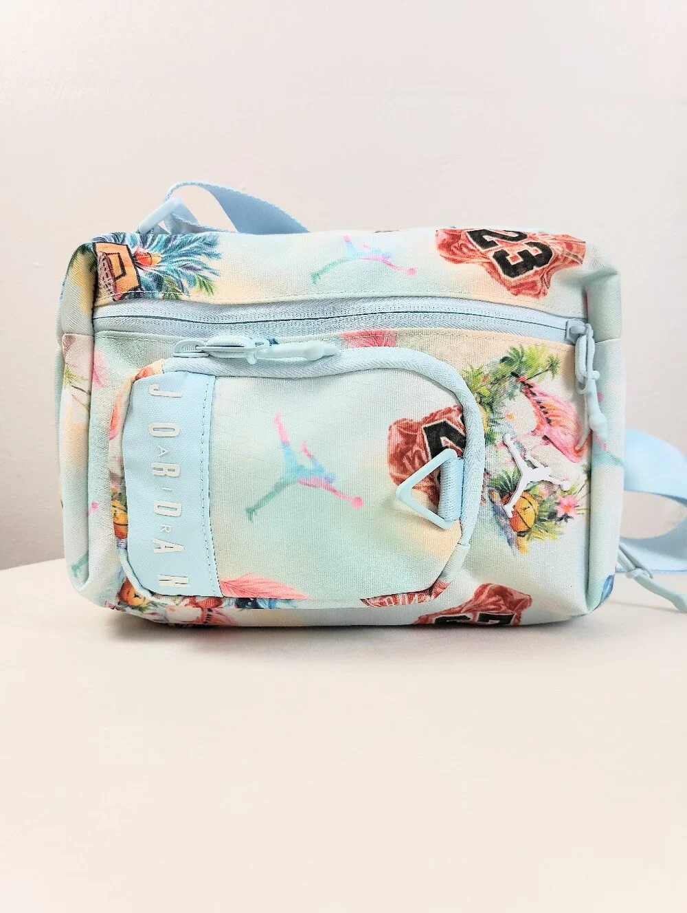 NEW! Air Jordan Collectors Crossbody Bag Flamingo Sling Bag 23 Cordura Travel